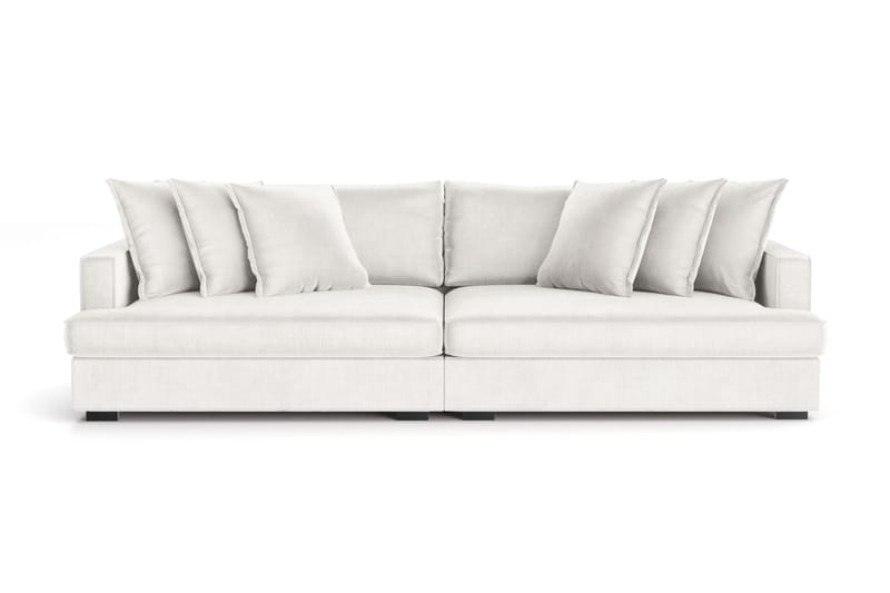 Rossita Lyx 4-sits Extra djup Manchestersoffa - Offwhite Manchester - Möbler - Soffa - Sammetssoffa