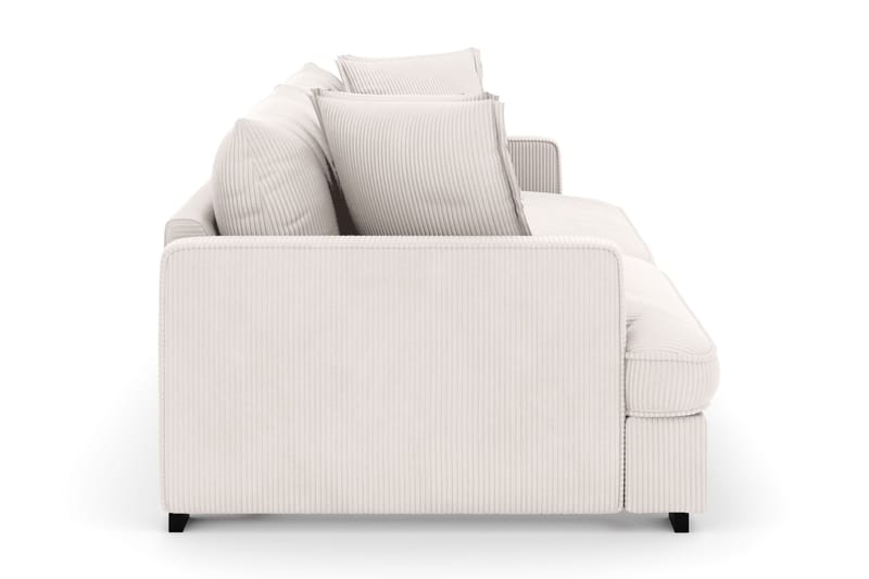 Rossita Lyx 4-sits Extra djup Manchestersoffa - Offwhite Manchester - Möbler - Soffa - Sammetssoffa
