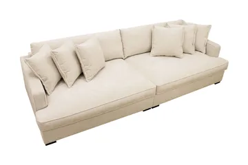 Rossita Lyx 4-sits Extra djup Soffa i Chenille - Beige - Möbler - Soffa - 4 sits soffa
