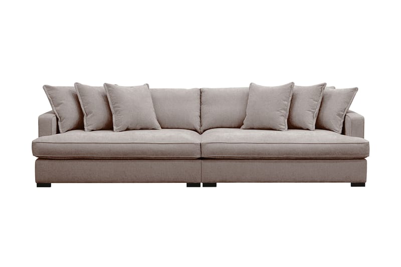 Rossita Lyx 4-sits Extra djup Soffa i Chenille - Grå / Brun - Möbler - Soffa - 4 sits soffa