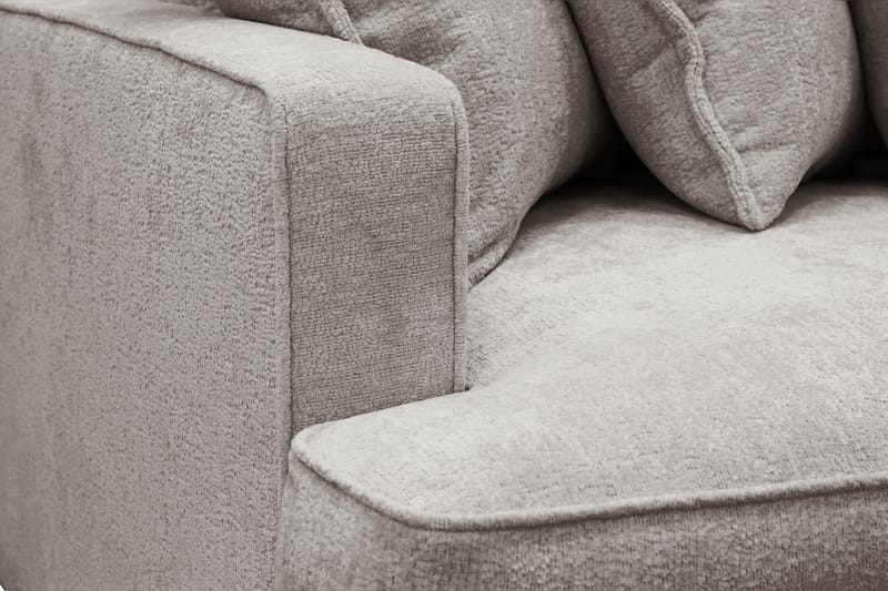 Rossita Lyx 4-sits Extra djup Soffa i Chenille - Grå / Brun - Möbler - Soffa - 4 sits soffa