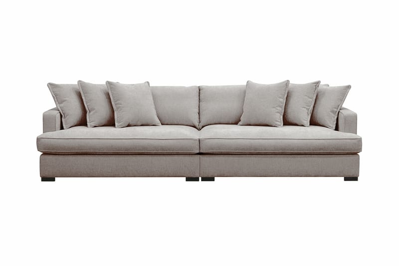 Rossita Lyx 4-sits Extra djup Soffa i Chenille - Grå / Brun - Möbler - Soffa - 4 sits soffa