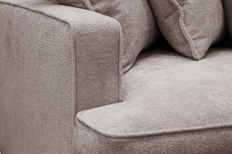 Rossita Lyx 4-sits Extra djup Soffa i Chenille - Grå / Brun - Möbler - Soffa - 4 sits soffa