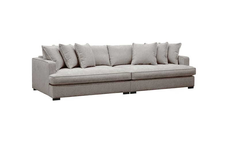 Rossita Lyx 4-sits Extra djup Soffa i Chenille - Grå / Brun - Möbler - Soffa - 4 sits soffa