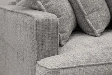 Rossita Lyx 4-sits Extra djup Soffa i Chenille - Ljusgrå - Möbler - Soffa - 4 sits soffa