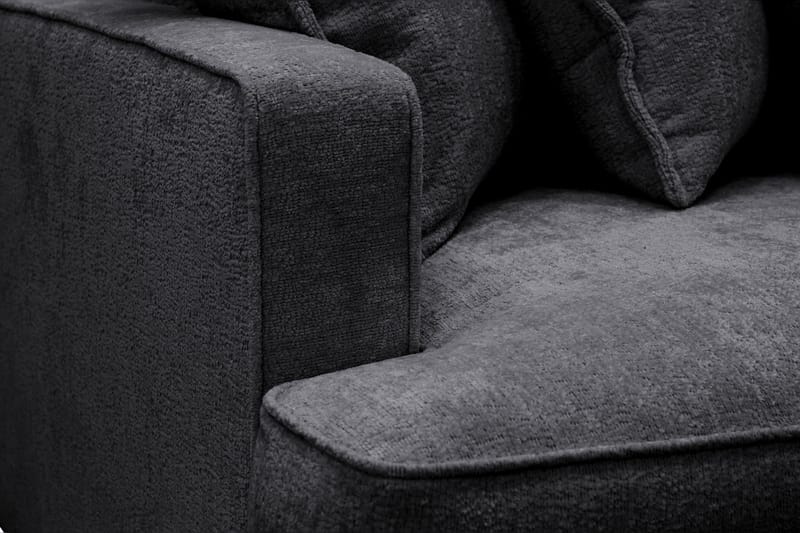 Rossita Lyx 4-sits Extra djup Soffa i Chenille - Svart - Möbler - Soffa - 4 sits soffa