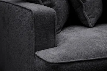 Rossita Lyx 4-sits Extra djup Soffa i Chenille - Svart - Möbler - Soffa - 4 sits soffa