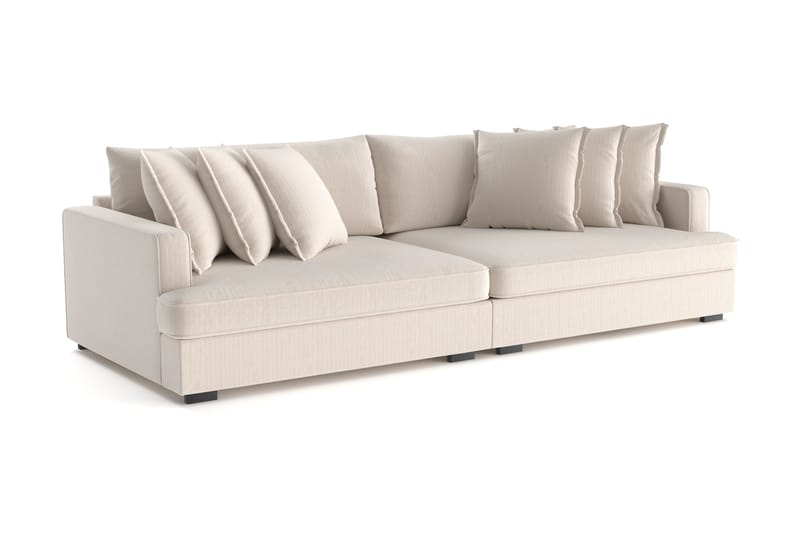 Rossita Lyx 4-sits Extra djup Soffa i Manchester - Beige - Möbler - Soffa - 4 sits soffa