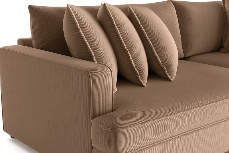 Rossita Lyx 4-sits Extra djup Soffa i Manchester - Brun - Möbler - Soffa - 4 sits soffa