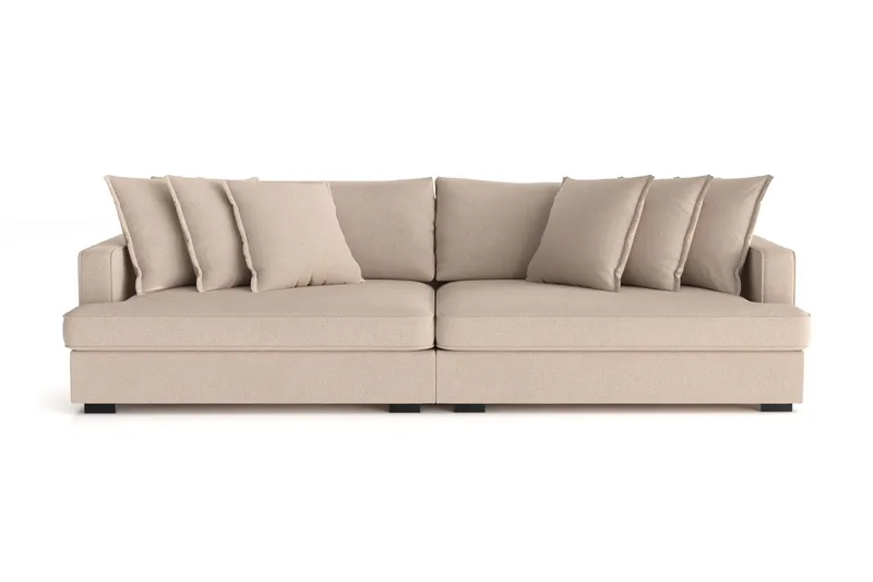 Rossita Lyx 4-sits Extra djup Soffa i Tyg - Beige - Möbler - Soffa - 4 sits soffa