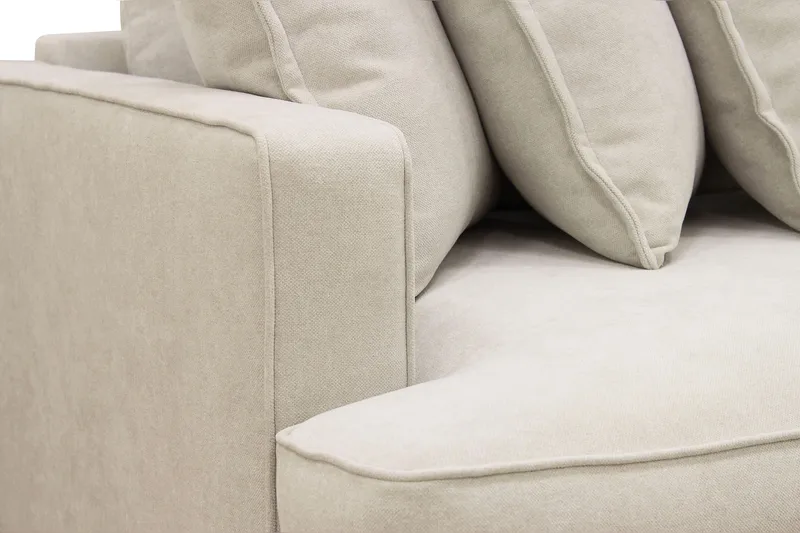 Rossita Lyx 4-sits Extra djup Tygsoffa - Beige - Möbler - Soffa - 4 sits soffa