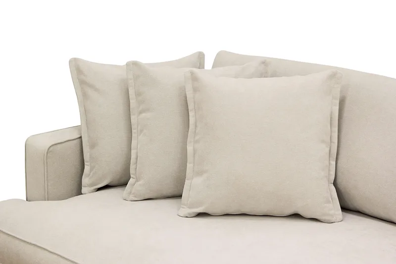 Rossita Lyx 4-sits Extra djup Tygsoffa - Beige - Möbler - Soffa - 4 sits soffa