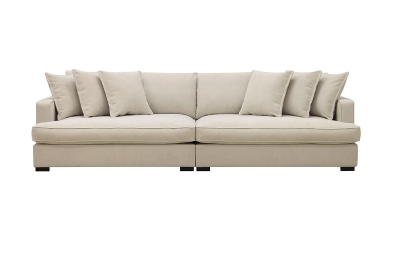 Rossita Lyx 4-sits Extra djup Tygsoffa - Beige - Möbler - Soffa - 4 sits soffa