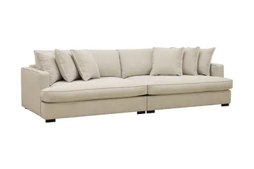 Rossita Lyx 4-sits Extra djup Tygsoffa - Beige - Möbler - Soffa - 4 sits soffa