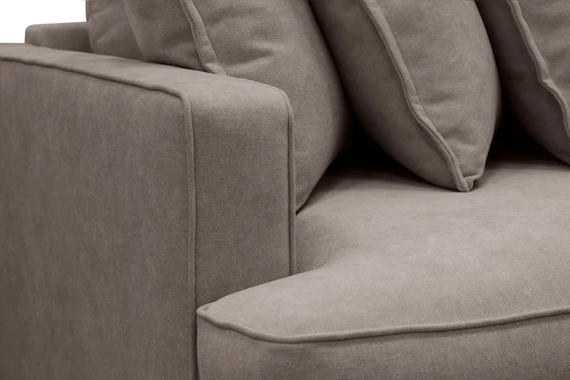 Rossita Lyx 4-sits Extra djup Tygsoffa - Brun - Möbler - Soffa - 4 sits soffa