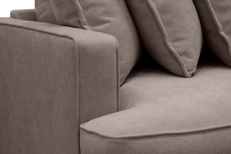 Rossita Lyx 4-sits Extra djup Tygsoffa - Brun - Möbler - Soffa - 4 sits soffa