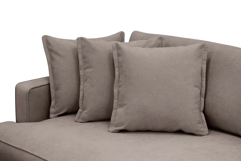 Rossita Lyx 4-sits Extra djup Tygsoffa - Brun - Möbler - Soffa - 4 sits soffa