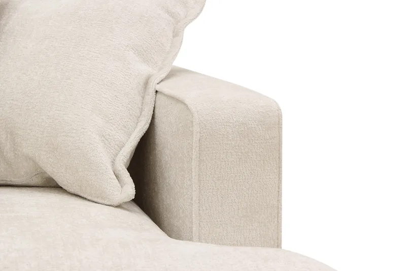 Rossita Lyx 5-sits Högervänd U-formad Extra djup Soffa med Divan och Schäslong i Chenille - Beige - Möbler - Soffa - U-soffa