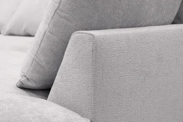 Rossita Lyx 5-sits Högervänd U-formad Extra djup Soffa med Divan och Schäslong i Chenille - Trenza 03, Grå Chenille - Möbler - Soffa - U-soffa