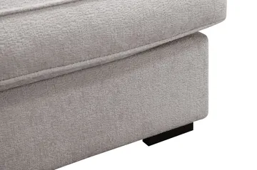 Rossita Lyx 5-sits Högervänd U-formad Extra djup Soffa med Divan och Schäslong i Chenille - Trenza 03, Grå Chenille - Möbler - Soffa - U-soffa