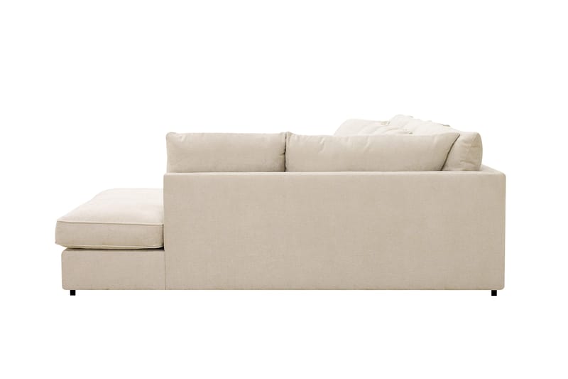 Rossita Lyx 5-sits Högervänd U-formad Extra djup Soffa med Divan och Schäslong i Chenille - Trenza 06, Beige Chenille - Möbler - Soffa - U-soffa