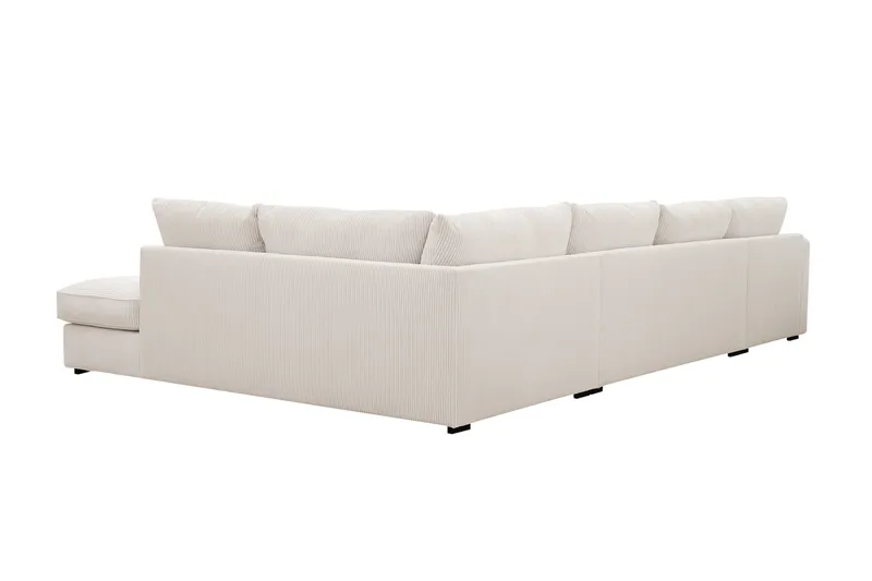 Rossita Lyx 5-sits Högervänd U-formad Extra djup Soffa med Divan och Schäslong i Manchester - Offwhite - Möbler - Soffa - U-soffa