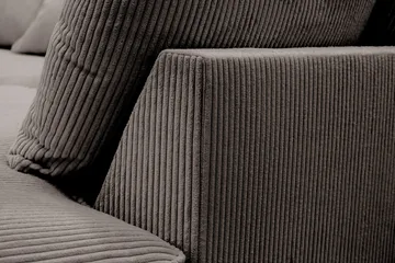 Rossita Lyx 5-sits Högervänd U-formad Extra djup Soffa med Divan och Schäslong i Manchester - Taupe - Möbler - Soffa - U-soffa