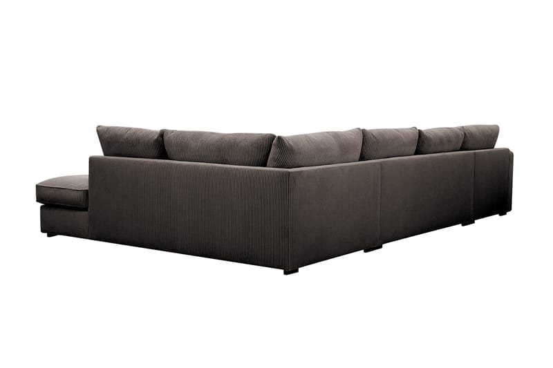 Rossita Lyx 5-sits Högervänd U-formad Extra djup Soffa med Divan och Schäslong i Manchester - Taupe - Möbler - Soffa - U-soffa