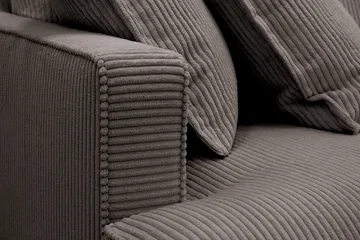 Rossita Lyx 5-sits Högervänd U-formad Extra djup Soffa med Divan och Schäslong i Manchester - Taupe - Möbler - Soffa - U-soffa