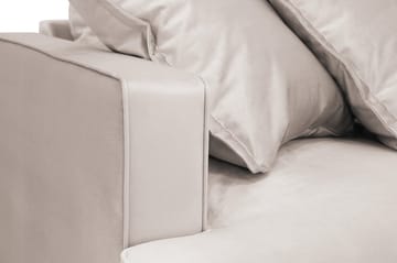 Rossita Lyx 5-sits Högervänd U-formad Extra djup Soffa med Divan och Schäslong i Sammet - Beige - Möbler - Soffa - U-soffa