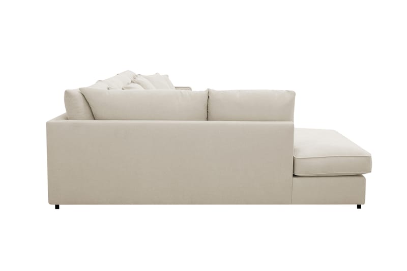 Rossita Lyx 5-sits Högervänd U-formad Extra djup Soffa med Divan och Schäslong i Tyg - Beige - Möbler - Soffa - U-soffa
