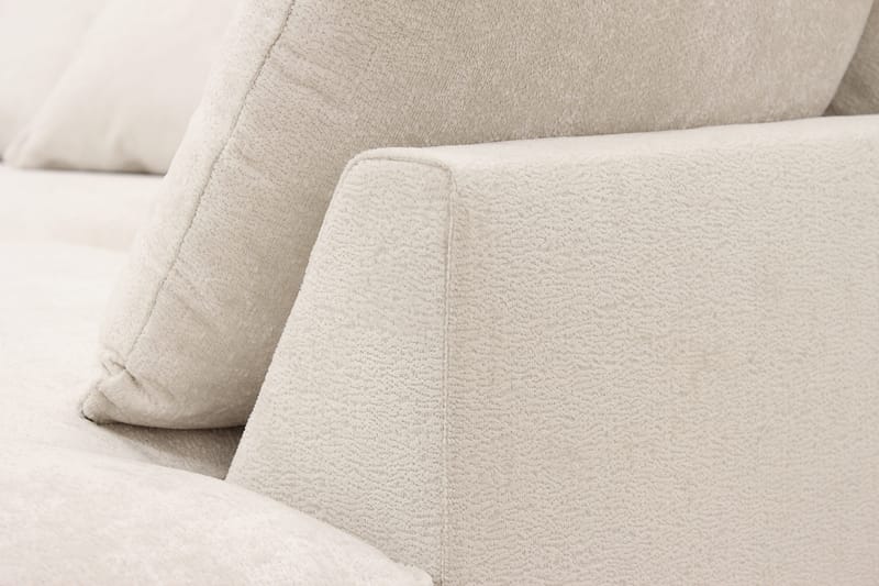 Rossita Lyx 5-sits Vänstervänd U-formad Extra djup Soffa med Divan och Schäslong i Chenille - Beige - Möbler - Soffa - U-soffa