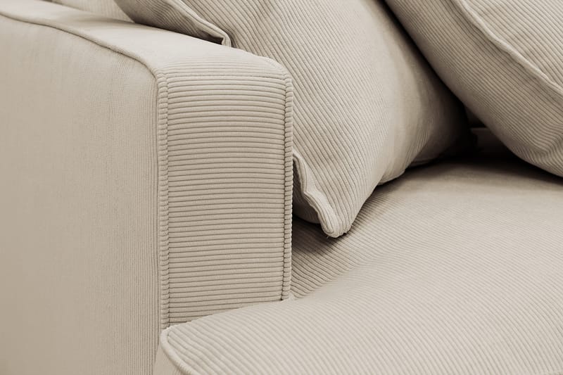 Rossita Lyx 5-sits Vänstervänd U-formad Extra djup Soffa med Divan och Schäslong i Manchester - Kräm - Möbler - Soffa - U-soffa