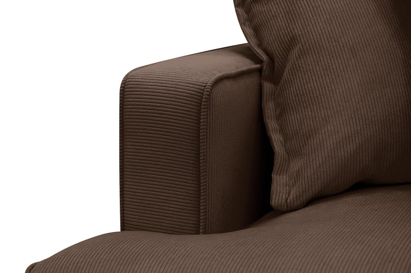 Rossita Lyx 5-sits Vänstervänd U-formad Extra djup Soffa med Divan och Schäslong i Manchester - Mörkbrun - Möbler - Soffa - U-soffa