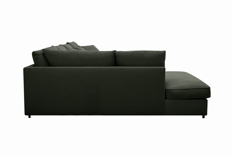 Rossita Lyx 5-sits Vänstervänd U-formad Extra djup Soffa med Divan och Schäslong i Manchester - Mörkgrön - Möbler - Soffa - U-soffa