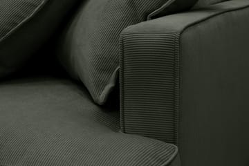 Rossita Lyx 5-sits Vänstervänd U-formad Extra djup Soffa med Divan och Schäslong i Manchester - Mörkgrön - Möbler - Soffa - U-soffa