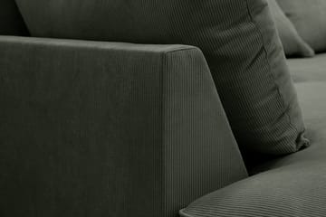 Rossita Lyx 5-sits Vänstervänd U-formad Extra djup Soffa med Divan och Schäslong i Manchester - Mörkgrön - Möbler - Soffa - U-soffa