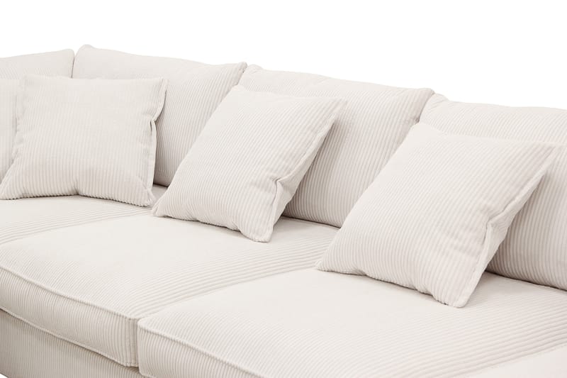 Rossita Lyx 5-sits Vänstervänd U-formad Extra djup Soffa med Divan och Schäslong i Manchester - Offwhite - Möbler - Soffa - U-soffa