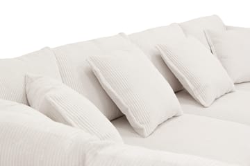Rossita Lyx 5-sits Vänstervänd U-formad Extra djup Soffa med Divan och Schäslong i Manchester - Offwhite - Möbler - Soffa - U-soffa