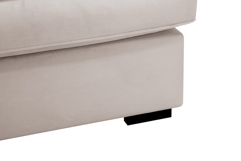Rossita Lyx 5-sits Vänstervänd U-formad Extra djup Soffa med Divan och Schäslong i Sammet - Beige - Möbler - Soffa - U-soffa