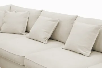 Rossita Lyx 5-sits Vänstervänd U-formad Extra djup Soffa med Divan och Schäslong i Tyg - Beige - Möbler - Soffa - U-soffa