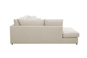 Rossita Lyx 5-sits Vänstervänd U-formad Extra djup Soffa med Divan och Schäslong i Tyg - Beige - Möbler - Soffa - U-soffa