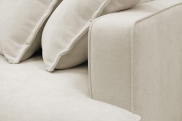 Rossita Lyx 5-sits Vänstervänd U-formad Extra djup Soffa med Divan och Schäslong i Tyg - Beige - Möbler - Soffa - U-soffa
