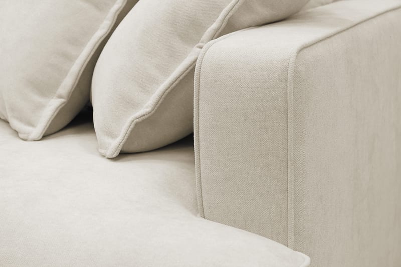 Rossita Lyx 5-sits Vänstervänd U-formad Extra djup Soffa med Divan och Schäslong i Tyg - Beige - Möbler - Soffa - U-soffa