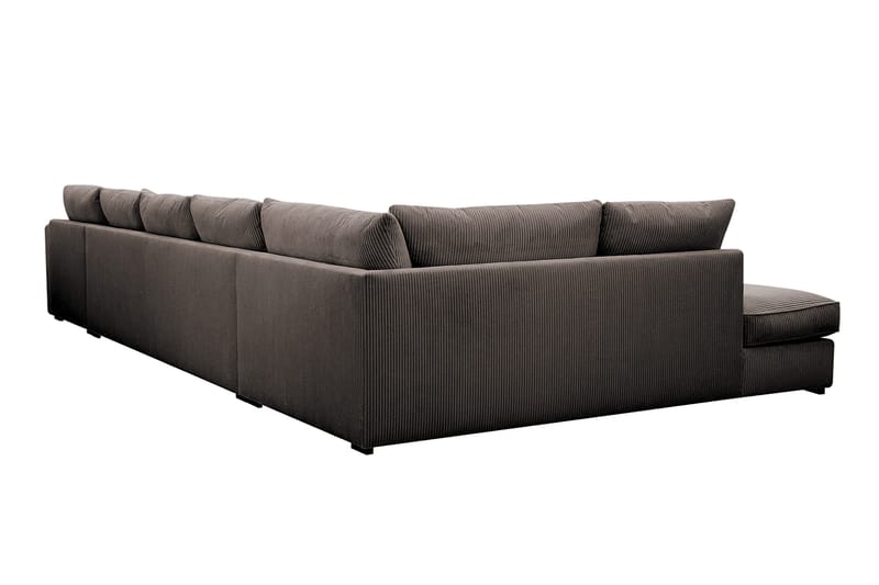 Rossita Lyx 6-sits Högervänd U-formad Extra djup Soffa med Divan och Schäslong i Manchester - Brun - Möbler - Soffa - U-soffa