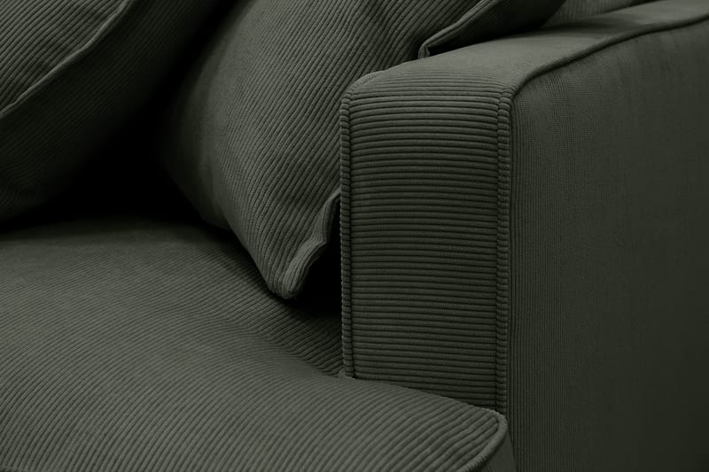 Rossita Lyx 6-sits Högervänd U-formad Extra djup Soffa med Divan och Schäslong i Manchester - Mörkgrön - Möbler - Soffa - U-soffa