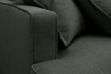 Rossita Lyx 6-sits Högervänd U-formad Extra djup Soffa med Divan och Schäslong i Manchester - Mörkgrön - Möbler - Soffa - U-soffa