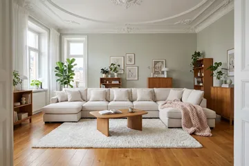 Rossita Lyx 6-sits Högervänd U-formad Extra djup Soffa med Divan och Schäslong i Manchester - Offwhite - Möbler - Soffa - U-soffa
