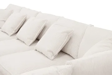 Rossita Lyx 6-sits Högervänd U-formad Extra djup Soffa med Divan och Schäslong i Manchester - Offwhite - Möbler - Soffa - U-soffa