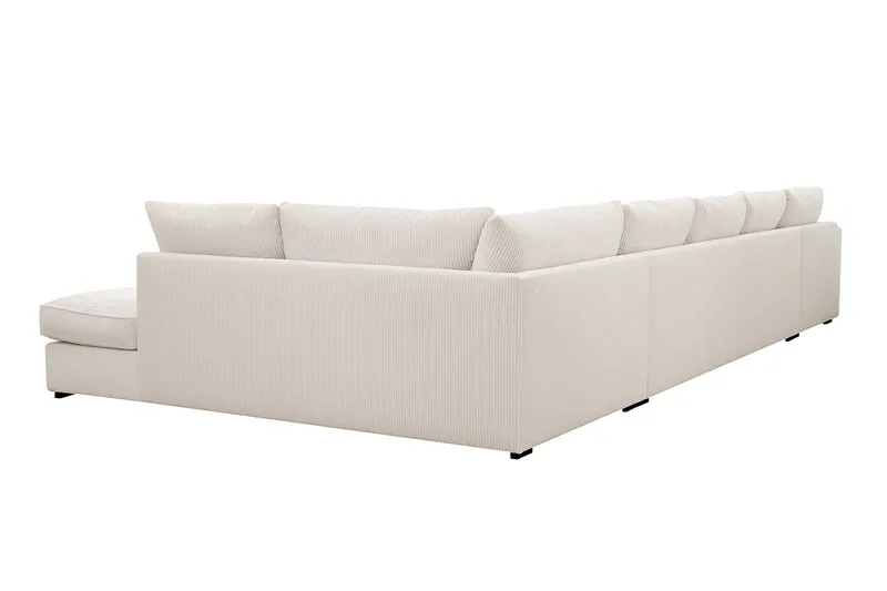 Rossita Lyx 6-sits Högervänd U-formad Extra djup Soffa med Divan och Schäslong i Manchester - Offwhite - Möbler - Soffa - U-soffa